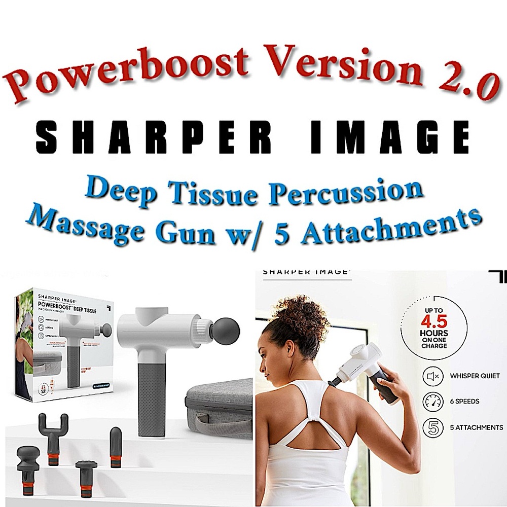 ✨The Sharper Image - Powerboost Deep Tissue Percussion Massager Version 2.0✨
